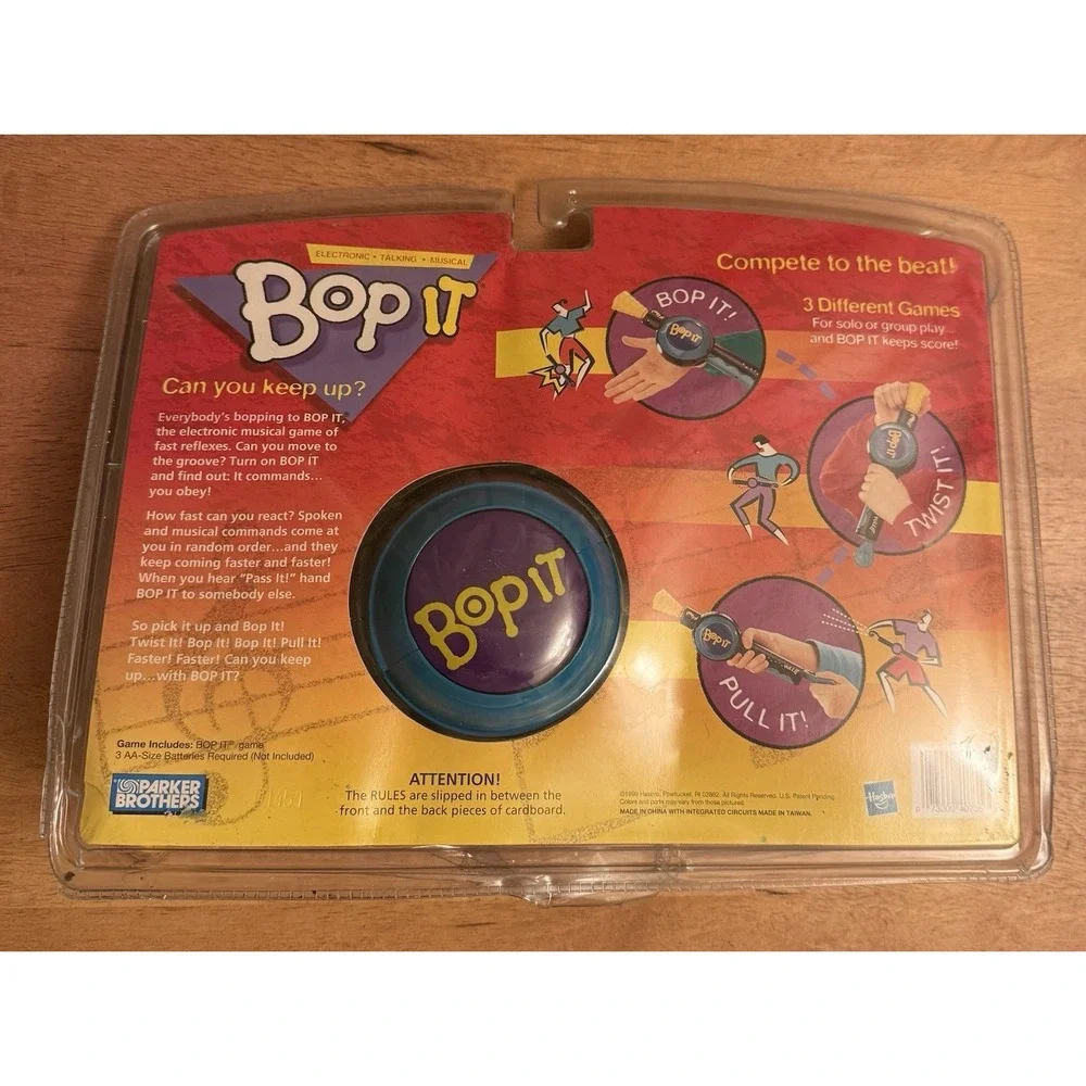 Vintage Bop IT Handheld Game Hasbro 1999 NEW Sealed In Box Parker Brothers Rare